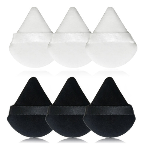 Set 10pz Maquillaje Puffs Polvo Triángulo Esponja Maquillaje