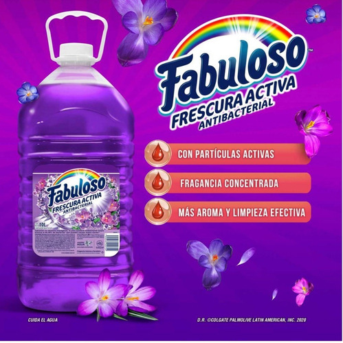 Limpiador Multiusos Fabuloso Frescura Activa Lavanda 10 Lts