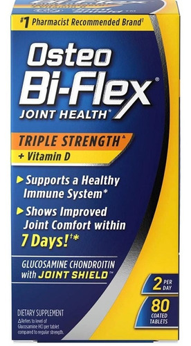 Osteo Bi Flex Triple Strength + Vit D C/ 80 Cap Original EE. UU.