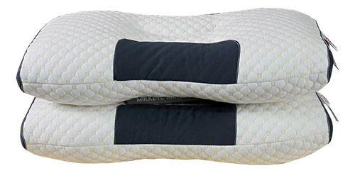 Set De 2 Almohadas Memory Foam Gel Cómoda Suave Ajustable
