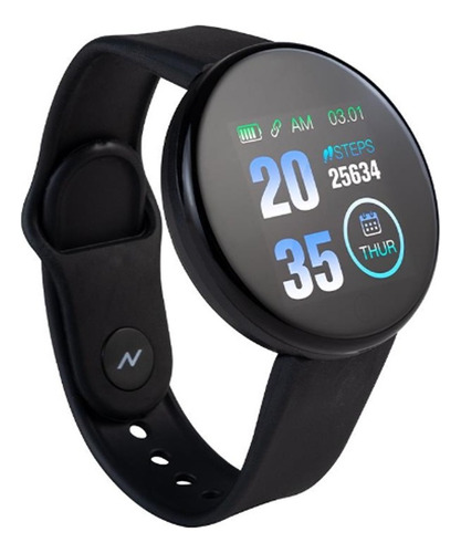 Reloj Inteligente Smartwatch Noga Sw09 Deportivo Negro Color de la malla Azul