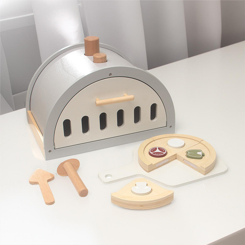 Juego De Juguetes De Madera Para Pizza, Desarrollo Creativo,