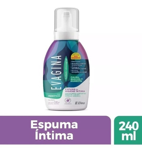 Evagina Espuma De Higiene Intima Con Probióticos 240ml