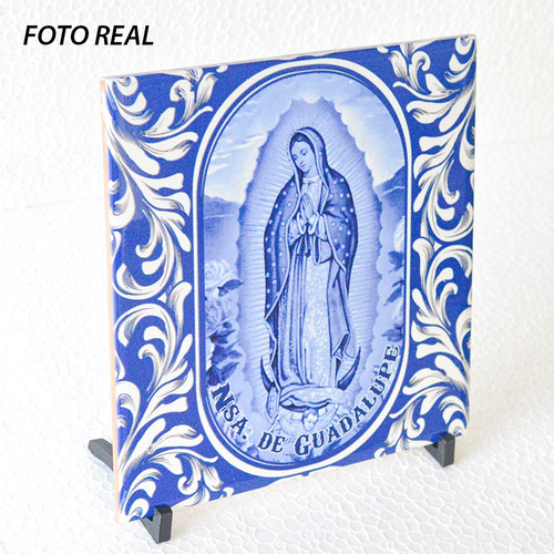 Quadro Jesus Misericordioso Azulejo 20x20 Suporte Porta-ret.