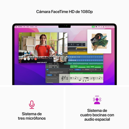 MacBook Air M2 2022 starlight 13.6", Apple M2 8GB de RAM 256GB SSD, Apple M2 10-Core GPU 2560x1664px macOS