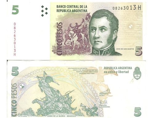 Billete:5 Pesos Convertibles Serie H Del Pont-boudou