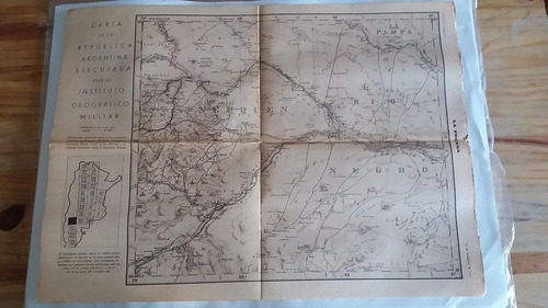 Mapa Inst.geog.militar Diario La Prensa 22 Diciembre 1932