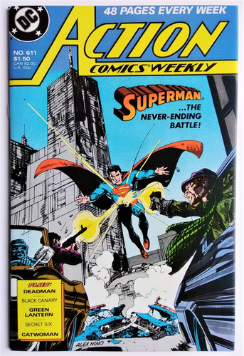Action Comics 611 Dc 1988 Superman Green Lantern Dan Jurgens