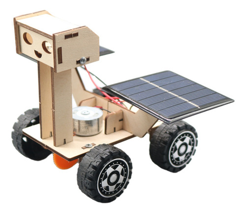 Ensamblaje De Coche De Juguete Con Energía Solar Modelo Luna