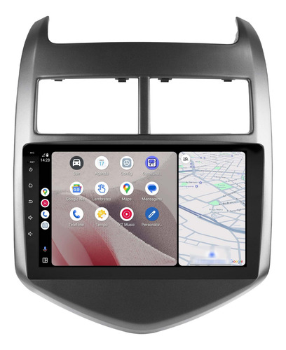 Central Multimídia Sonic 2012 13 2014 Android 14 Carplay 9p