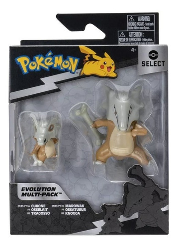 Pokemon Select Figuras Cubone Y Marowak Multipack Evolucion