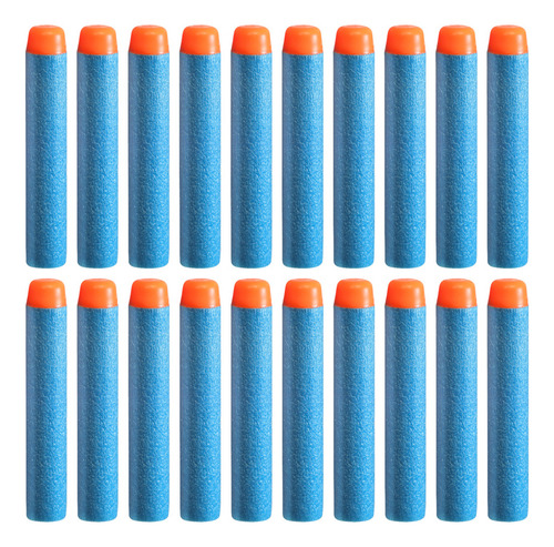 Dardos De Repuesto - 20 Dardos Nerf Elite 2.0 Azul/naranja Lisa