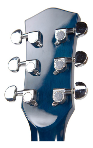Imagen 7 de 9 de Guitarra Acústica Creep Con Funda Eq 5 Bandas Blue C/corte