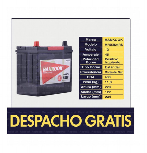 Imagen 3 de 7 de Batería Suzuki Grand Vitara 1.6 2008 Dohc Bencina