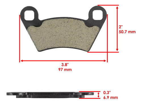 Balatas Delanteras Traseras Polaris Ranger 570 Crew 2014 -21