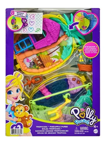 Set Bolsa Pi a Tropical Polly Pocket Mattel Con Accesorios