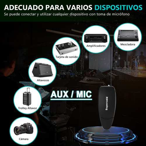 Para Para Micrófono Superadd Kx-623 For Acordeón Uhf / /