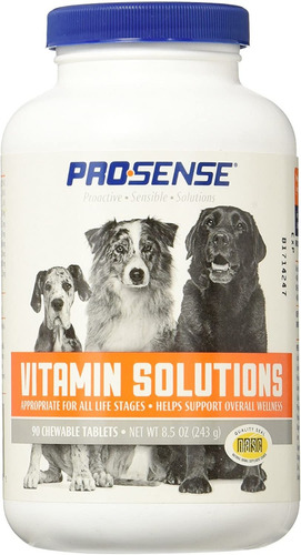 Prosense Multivitaminas Para Mascotas Perros 90 Masticables