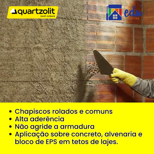 Adesivo Para Chapisco E Argamassas Chapix 18 L Quartzolit
