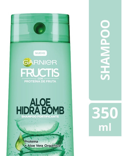 Imagen 1 de 5 de Shampoo Aloe Hidra Bomb 350ml Fructis