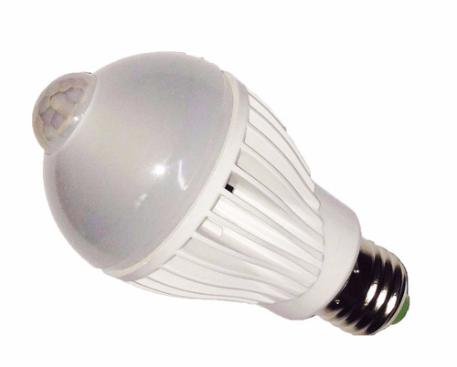 Imagem 5 de 5 de 10x Lâmpada Led 5w Bulbo Bivolt Sensor Presença Branco Frio