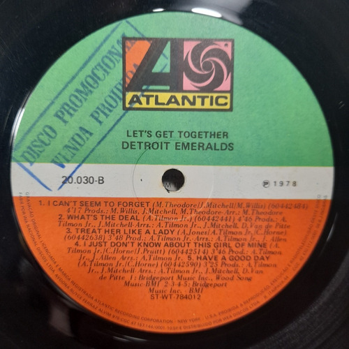 Imagem 3 de 6 de Vinil Lp Detroit Emeralds Lets Get Together