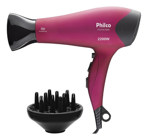 Secador De Cabelos Ph3700 Pink 2200w Philco 127v