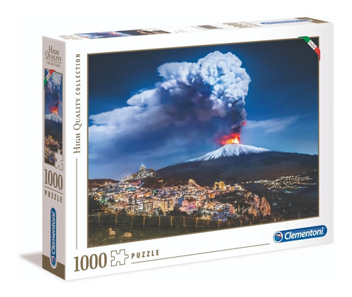 Puzzle 1000 Piezas Italia Volcán Etna Clementoni 39453