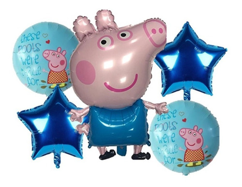 Decoración Fiesta George Pig Set Cumpleaños X12 