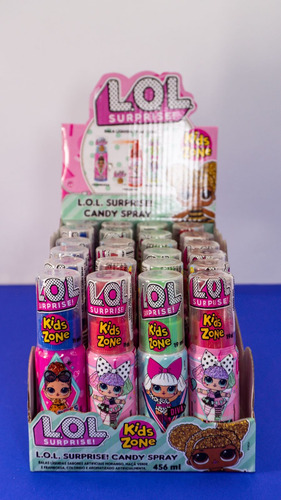 Bala Liquida Doce Lol Surprise Display 24 Un 19ml Crianças