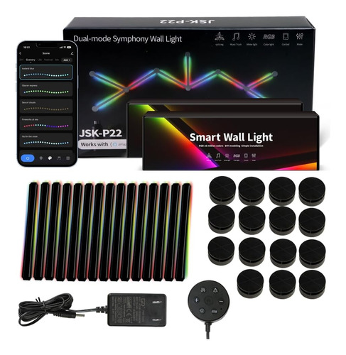 Barras 15, Rgb Led Pro, Líneas De Pared Inteligentes, 16m Co