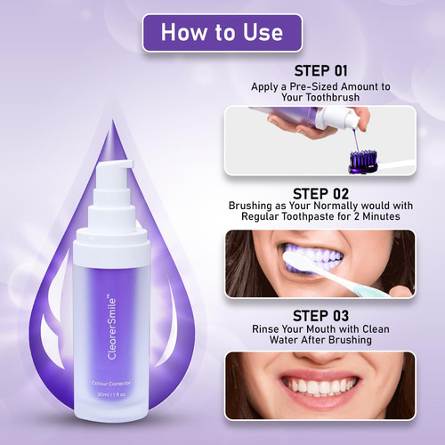 Pasta De Dientes Clearersmile Best Purple Teeth Whitening Se