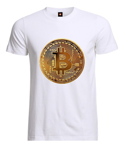 Remera Estampada Varios Diseños Bitcoin Moneda De Oro