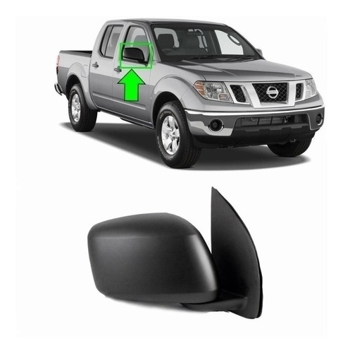 Espejo Derecho Manual Nissan Navara 2008/2015 Negro