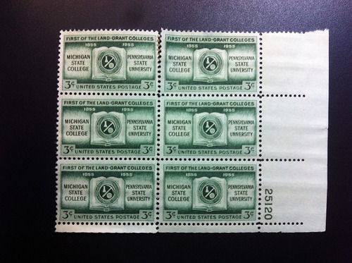 Timbre Postal Usa Estampilla 3¢ 6 Centenario 1855-1955