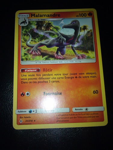 Salazzle Carta Pokemon Frances Malamadre