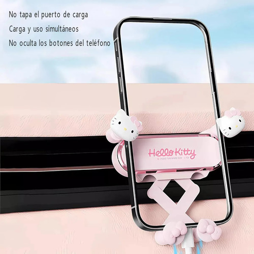 Soporte Para Teléfono Móvil Sanrio Hello Kitty Con Dibujos A Soporte De Coche Para Teléfono Móvil