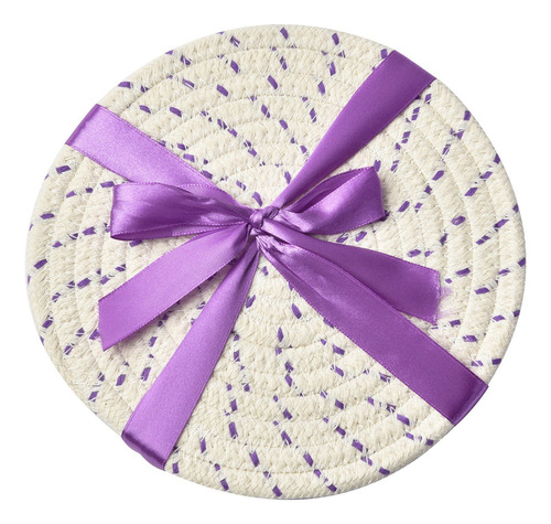 Almohadillas De Calor De Tela De Algodon Color Morado 3pzs