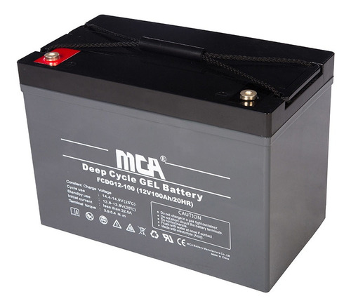 Batería 12v 100ah Gel Ciclo Profundo Mca