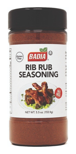 Badia Rib Rub Seasoning Sin Gluten 155,9 Gr.