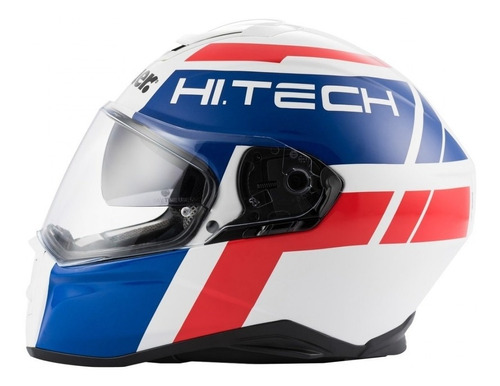 Casco Blauer Ht Force One 800 White / Blue / Red