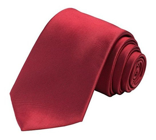 Kissties Red Solid Necktie Pure Color Tie