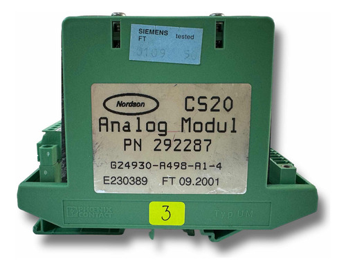 Nordson Cs20 Módulo Análogo 292287 3 (Usado)