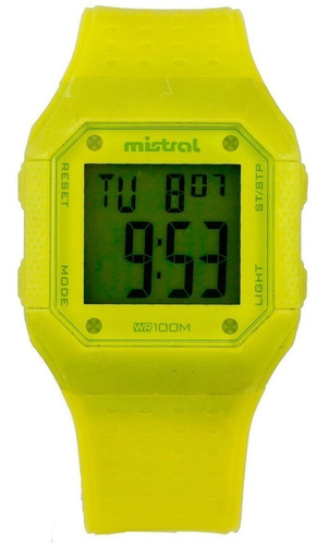 Reloj Pulsera Mistral Gdg-10472-03 Digital Wr 100 Garantia