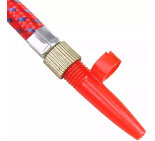 Bomba De Inflar + 5 Pçs Bico Para Bola Futebol Bicicleta