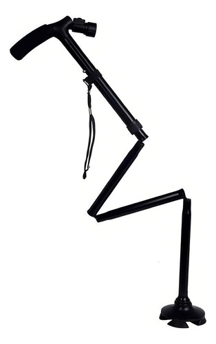 Baston Plegable C/ Luz Led Bastones Ortopedicos Base 4 Apoyo