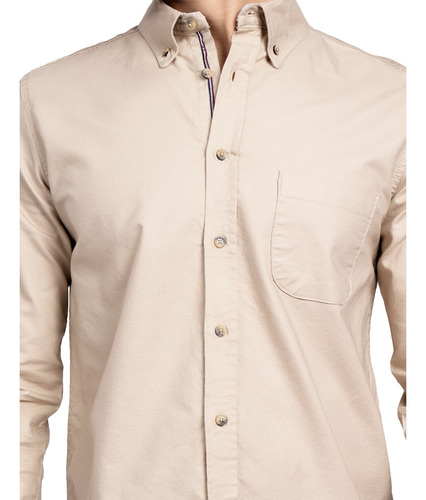 Camisas Para Hombre Manga Larga Lisa Regular Fit Formal