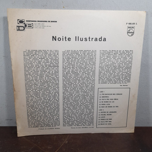 Vinil Lp Noite Ilustrada Mono Portinho E Orquestra Ótimo
