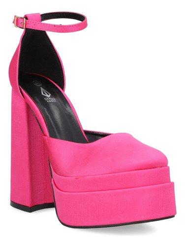 Sandalia Moda Mujer Fucsia Stylo Shoes 2280-b7