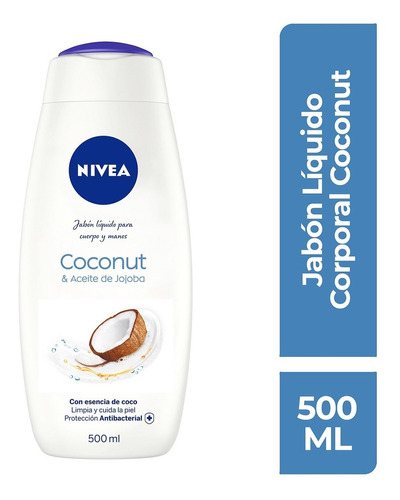 Jabón Líquido Corporal Nivea Men Coconut Hidratante 500ml